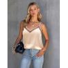 imageEkouaer Silk Tank Top for Women Mesh V Neck Satin Camisole Silky Sleeveless Tank Cami ShirtChampagne