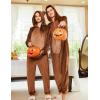 imageEkouaer Unisex Adult Animal Onesie One Piece Fleece Pajamas Halloween Costume Sleepwear HomewearBear