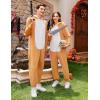 imageEkouaer Unisex Adult Animal Onesie One Piece Fleece Pajamas Halloween Costume Sleepwear HomewearCorgi