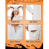imageEkouaer Unisex Adult Animal Onesie One Piece Fleece Pajamas Halloween Costume Sleepwear HomewearGoat