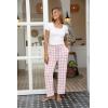 imageEkouaer Women Pajama Pants Comfy Pj Bottom with Pockets Stretch Plaid SleepwearAplaid 22