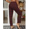 imageEkouaer Women Pajama Pants Comfy Pj Bottom with Pockets Stretch Plaid SleepwearAplaid 35