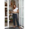 imageEkouaer Women Pajama Pants Comfy Pj Bottom with Pockets Stretch Plaid SleepwearBlack and Blue Plaid