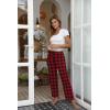 imageEkouaer Women Pajama Pants Comfy Pj Bottom with Pockets Stretch Plaid SleepwearPlaid 1