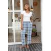 imageEkouaer Women Pajama Pants Comfy Pj Bottom with Pockets Stretch Plaid SleepwearPlaid 13