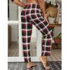 imageEkouaer Women Pajama Pants Comfy Pj Bottom with Pockets Stretch Plaid SleepwearPlaid 2