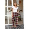 imageEkouaer Women Pajama Pants Comfy Pj Bottom with Pockets Stretch Plaid SleepwearPlaid 3