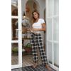 imageEkouaer Women Pajama Pants Comfy Pj Bottom with Pockets Stretch Plaid SleepwearPlaid 4