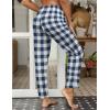 imageEkouaer Women Pajama Pants Comfy Pj Bottom with Pockets Stretch Plaid SleepwearPlaid 7