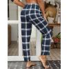 imageEkouaer Women Pajama Pants Comfy Pj Bottom with Pockets Stretch Plaid SleepwearPlaid 8