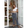 imageEkouaer Women Pajama Pants Comfy Pj Bottom with Pockets Stretch Plaid SleepwearPlaid 8