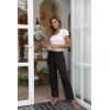 imageEkouaer Women Pajama Pants Comfy Pj Bottom with Pockets Stretch Plaid SleepwearPure Black