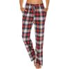imageEkouaer Womens 2 Pack Lounge Pants Comfy Pajama Pants Plaid Pajama Bottoms with Pockets Drawstring Pj Bottoms Pants2 Packset 4