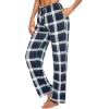 imageEkouaer Womens 2 Pack Lounge Pants Comfy Pajama Pants Plaid Pajama Bottoms with Pockets Drawstring Pj Bottoms Pants2 Packset 8