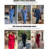 imageEkouaer Womens Pajamas 2 Piece Lounge Set Long Sleeve Top and Elastic Waist Pants Sweatsuits Casual Pjs with Pockets SXXLDark Grey