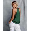 imageEkouaer Womens Silk Satin Camisole Tank Tops V Neck Sleeveless Spaghetti Straps Blouse Casual Racerback ShirtBright Green