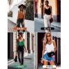 imageEkouaer Womens Silk Satin Camisole Tank Tops V Neck Sleeveless Spaghetti Straps Blouse Casual Racerback ShirtBrown Leopard