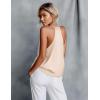 imageEkouaer Womens Silk Satin Camisole Tank Tops V Neck Sleeveless Spaghetti Straps Blouse Casual Racerback ShirtChampagne