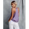 imageEkouaer Womens Silk Satin Camisole Tank Tops V Neck Sleeveless Spaghetti Straps Blouse Casual Racerback ShirtLilac