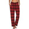 imageEkouaer Women Pajama Pants Comfy Pj Bottom with Pockets Stretch Plaid SleepwearPlaid 6