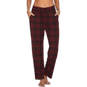 imageEkouaer Women Pajama Pants Comfy Pj Bottom with Pockets Stretch Plaid SleepwearAplaid 35