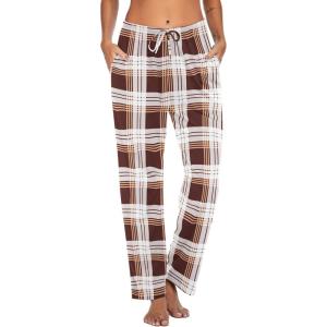 imageEkouaer Women Pajama Pants Comfy Pj Bottom with Pockets Stretch Plaid SleepwearAplaid 59