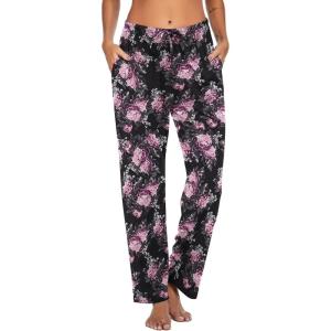 imageEkouaer Women Pajama Pants Comfy Pj Bottom with Pockets Stretch Plaid SleepwearBprint 19