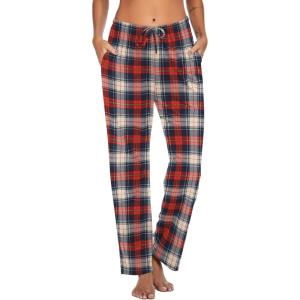 imageEkouaer Women Pajama Pants Comfy Pj Bottom with Pockets Stretch Plaid SleepwearPlaid 3
