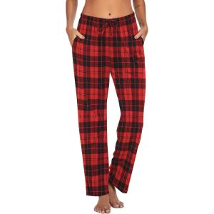 imageEkouaer Women Pajama Pants Comfy Pj Bottom with Pockets Stretch Plaid SleepwearPlaid 6