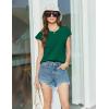 imageEkouaer Lounge Sets For Women Cotton Pajamas for Women Set 2 Piece Cap Sleeve Pjs Shorts Set SXXLDeep Green