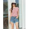 imageEkouaer Lounge Sets For Women Cotton Pajamas for Women Set 2 Piece Cap Sleeve Pjs Shorts Set SXXLPink