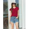 imageEkouaer Lounge Sets For Women Cotton Pajamas for Women Set 2 Piece Cap Sleeve Pjs Shorts Set SXXLWine Red