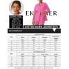 imageEkouaer Pajamas for Women Button Up Lounge Set Waffle Knit Loungewear Short Sleeve Pjs 2 Piece Sleepwear Shorts SetFuscia