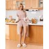 imageEkouaer Pajamas for Women Set 2 Piece PJ Soft Comfy Lounge Sets Short Sleeve Tops Shorts Sets Cotton Sleepwear SXXLLotus Pink