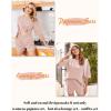 imageEkouaer Pajamas for Women Set 2 Piece PJ Soft Comfy Lounge Sets Short Sleeve Tops Shorts Sets Cotton Sleepwear SXXLLotus Pink