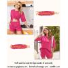 imageEkouaer Pajamas for Women Set 2 Piece PJ Soft Comfy Lounge Sets Short Sleeve Tops Shorts Sets Cotton Sleepwear SXXLRose Red