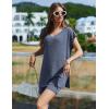 imageEkouaer Womens Pajamas Summer 2 Piece Sets Knit Loungewear V Neck Cap Sleeve Workout Sets Biker Shorts Tracksuit SXXLBlue