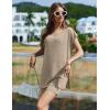 imageEkouaer Womens Pajamas Summer 2 Piece Sets Knit Loungewear V Neck Cap Sleeve Workout Sets Biker Shorts Tracksuit SXXLKhaki