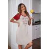 imageEkouaer Womens Nightgown Short Sleeve Night Dress Printed Sleepwear Soft Sleep Shirt S3XLBred