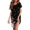 Black Floral Print