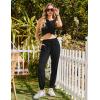 imageEkouaer Womens Pajamas Set Soft 2 Piece Lounge Sets Sleeveless Tank Tops with Jogger Set Active Tracksuit Lounge WearBlack