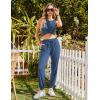 imageEkouaer Womens Pajamas Set Soft 2 Piece Lounge Sets Sleeveless Tank Tops with Jogger Set Active Tracksuit Lounge WearBlue