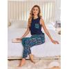 imageEkouaer Womens Pajamas Set Soft 2 Piece Lounge Sets Sleeveless Tank Tops with Jogger Set Active Tracksuit Lounge WearGypsophila