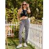 imageEkouaer Womens Pajamas Set Soft 2 Piece Lounge Sets Sleeveless Tank Tops with Jogger Set Active Tracksuit Lounge WearLeopardapricot