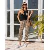 imageEkouaer Womens Pajamas Set Soft 2 Piece Lounge Sets Sleeveless Tank Tops with Jogger Set Active Tracksuit Lounge WearLeopardbrown