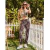 imageEkouaer Womens Pajamas Set Soft 2 Piece Lounge Sets Sleeveless Tank Tops with Jogger Set Active Tracksuit Lounge WearLeopardkhaki