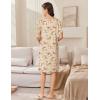 imageEkouaer Women Zip Up Robe Short Bathrobe Lightweight House Coats Floral Print House Dress with Pockets Nightgown S3XLYellow Floral