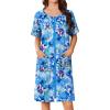 Dark Blue Floral