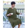 imageEkouaer Mens Robes Lightweight Zipper House Coat Short Bathrobes Soft Sleepwear with Pockets S3XLArmy Green