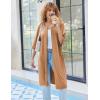 imageEkouaer Women Robes Zipper Front 34 Sleeve Housecoat Zip Up Bathrobes Lightweight Nightgown with Pockets SXXLKhaki